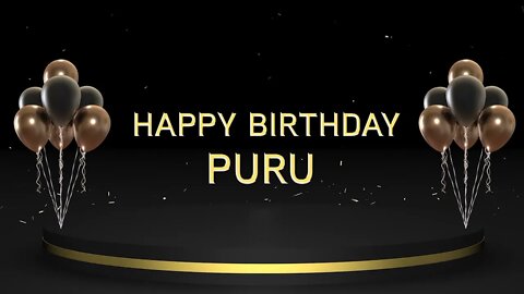 Wish you a very Happy Birthday Puru