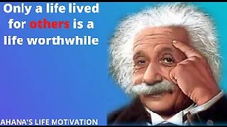 Only a life lived for others is a life worthwhile | Life motivation | #Ahana's Life motivation