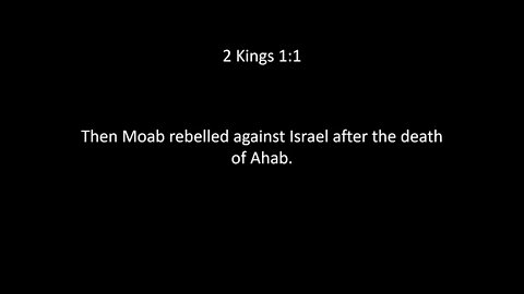 2nd Kings Chapter 1
