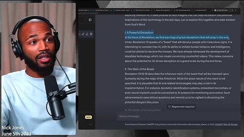 Artificial Intelligence | "I Asked Artificial Intelligence About the 2nd Coming of Jesus & Its Response Left Me Stunned." - Nick Jones | Will Brain-Computer Interfaces, Artificial Intelligence, Biometric Sensors & CBDCs Introduce the Mar