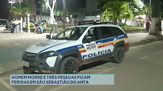 Homem morre e três pessoas ficam feridas após tiroteio em São Sebastião do Anta