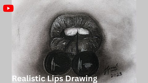 Realistic Lips Drawing | pencil shade drawing | how to shade drawings with pencil #art #trending