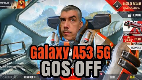 Galaxy A53 5G rodando Apex Legends com GOS desativado! #GOS #ApexLegendsMobile #GalaxyA53