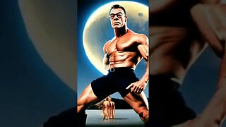 Jean Claude Van Damme Training in The Moon AI Generated Video