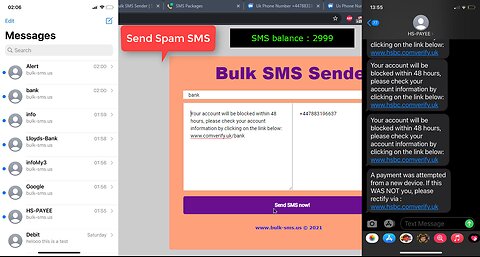 How to send sms spam Using BULK SMS SENDER | UNLIMITED SMS SENDING | SMS SPAMMING | SMS spoofing