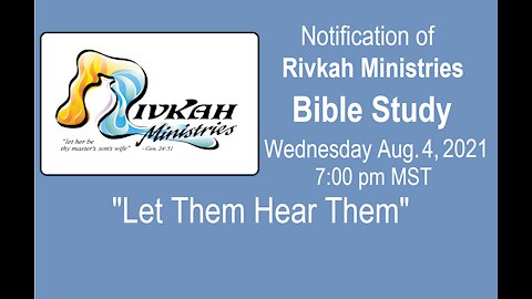 Let Them Hear Them (7:00 MST)