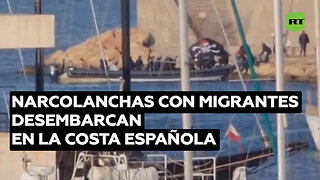 Dos narcolanchas transportan a migrantes desde Marruecos hasta España