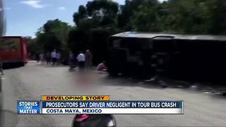 Prosecutors say driver negligent in Mexico tour bus crash