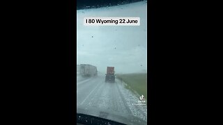 Hail Storm I80 Wyoming