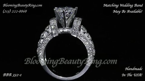 Handmade In The USA Diamond Engagement Ring BBR-332-1