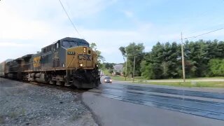 CSX Q332 Autorack/Manifest Mixed Freight Train from Lodi, Ohio August 24, 2021