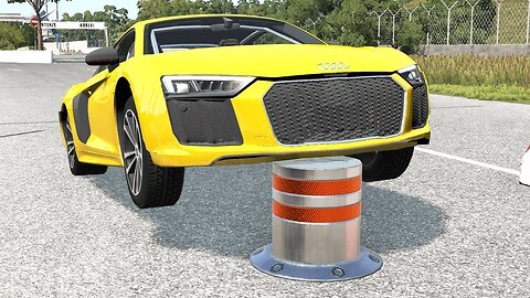 Cars vs Bollards #1 – BeamNG.Drive