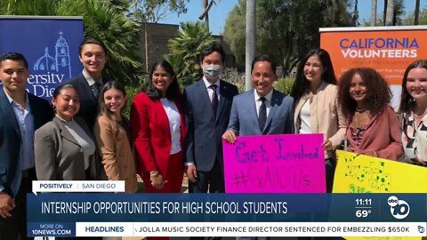 Nonprofit organization offers internships to San Diego high school students