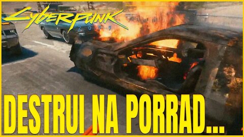 CYBERPUNK 2077 - DESTRUINDO O CARRO MAIS CARO DO JOGO SÓ COM BATIDAS