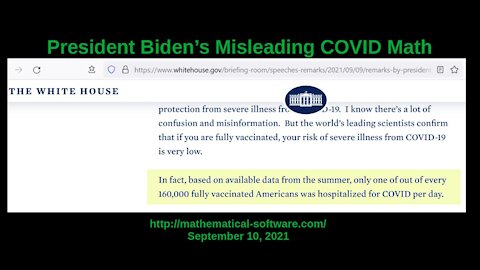 President Biden's Misleading COVID Math