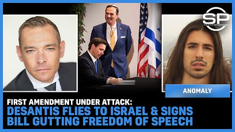 First Amendment Under Attack: Desantis Flies To ISRAEL & Signs Bill GUTTING Freedom Of Speech