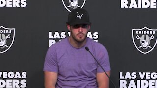 WATCH FULL | Derek Carr speaks during Raiders presser, talks Ruggs crash