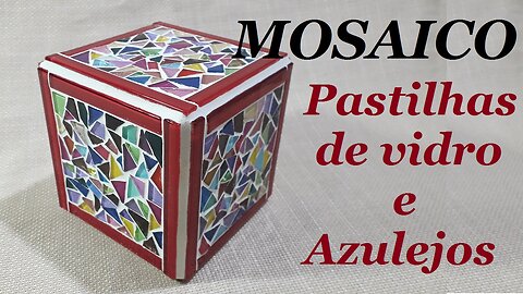 MOSAICO COM PASTILHAS DE VIDRO - FAÇA VOCÊ MESMO - RECICLANDO CACOS DE PASTILHAS @lucibuzo