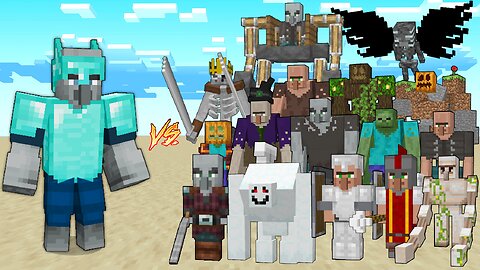 ILLAGER WAR LORD vs REXY'S EXPANSION / Minecraft Mob Battle