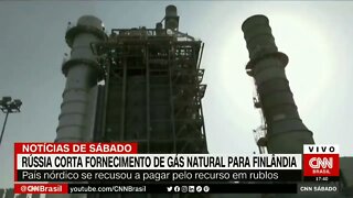 Rússia corta fornecimento de gás natural para Finlândia | @SHORTS CNN