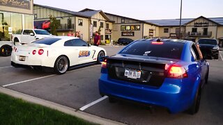 Massive Cammed LS3 Pontiac G8 GXP Drag Car Leaving Car Meet in Naperville Illinois