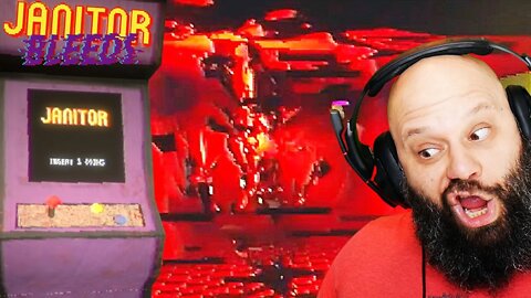 Haunted Arcade Game is FOLLOWING US?! JANITOR BLEEDS FULL GAME RELEASE! Part 1