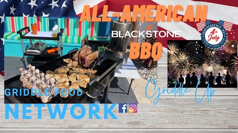 4th of July 2021 BBQ | BBQ Chicken & BBQ Ribs on the Blackstone Griddle | Bonus Firework Footage