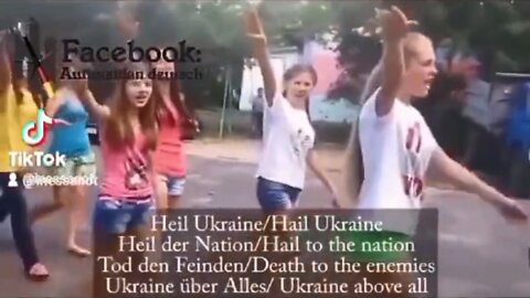 Nazi Ukrainian kids and adults "There are no Nazis in Ukraine"