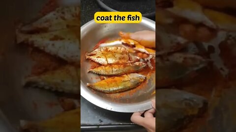 Fish Fry Bangda #shorts #reels #seafood #recipe #ytshorts #recipevideos #tasty
