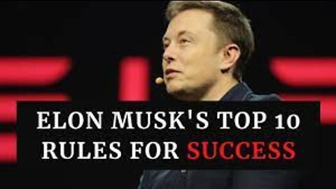 Elon Musk's | Top 10 Rules for Success | Elon Musk Motivation 2023