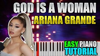 God Is A Woman - Ariana Grande | Easy Piano Tutorial