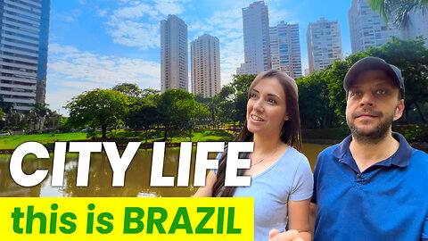Experiencing a CITY LIFE in BRAZIL as a GRINGO | Parque Flamboyant | Travel Goiania, Goias, Brazil