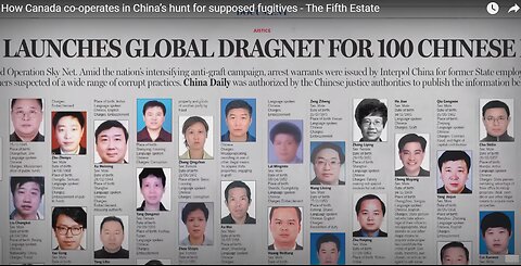 The Fifth Estate: How Canada Cooperates with China's Hunt for Supposed Fugitives
