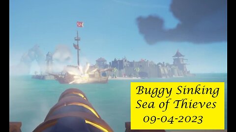 Sinking a sloop in spite of heavy bugging - Sea of Thieves