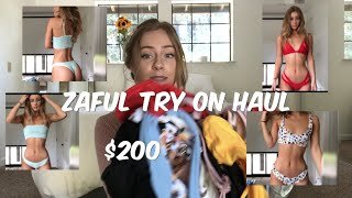 $200 on ZAFUL?!? BIKINI TRY ON HAUL| DAISYKEECH