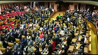 Ramaphosa arrives for state of the nation address (uFB)