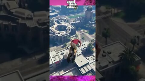 Michael Super Bike Ramp Stunt Jump GTA V #shorts 8