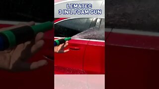 How to wash the cars with Lematec air foam gun kit? Check this #Shorts video