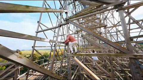 Parkour Challenges On A MASSIVE Rollercoaster