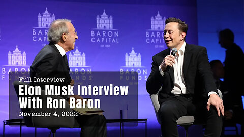 Elon Musk Interview With Ron Baron (Full Interview)
