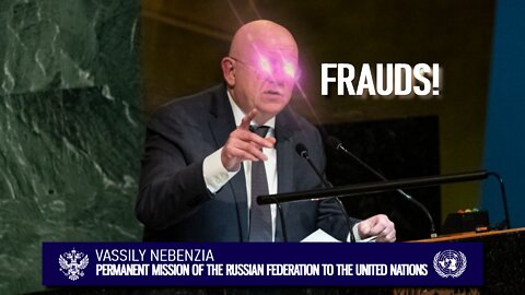 Russian UN Rep. Vassily Nebenzia DESTROYS The UN FRAUDS & Hypocrites!