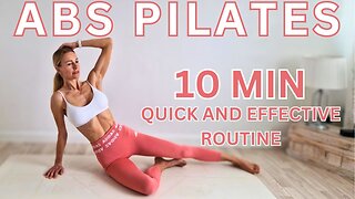 10 MIN PILATES / Quick And Effective, Routine, Exercises, Energize Your Body, Easy, Sporty Kassia
