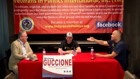 Endorsed by VIP Michael Guccione candidate for Boulder City Council and Army Veteran on VIP talkshow