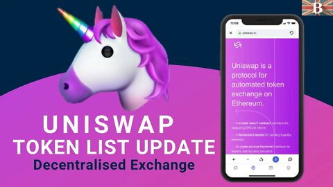 UniSwap v2 DEX: UniSwap Token List Update