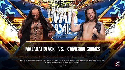 WWE 2k23 Malakai Black vs Cameron Grimes