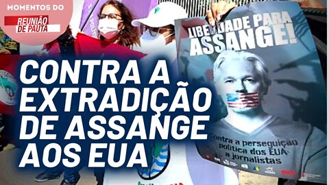 Ato pela liberdade de Assange pelo Brasil | Momentos do Reunião de Pauta