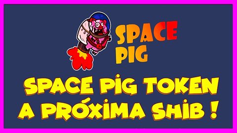 SPACE PIG TOKEN A PRÓXIMA SHIBA !