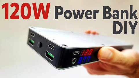 How to make Super 20000 mAh Power Bank (120W) - DIY fast charge Power Bank