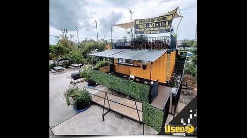 LOADED 2021 8.5' x 20' Mobile Restaurant with Fold Down Deck and Rooftop Seating