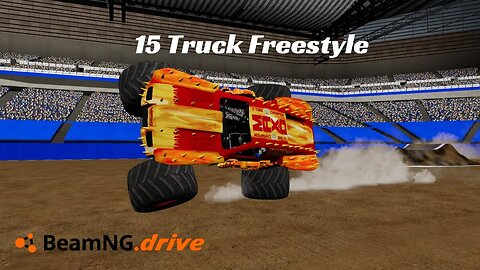 15 Truck Freestyle| Monster Jam Detroit, Michigan 2019| BeamNG.Drive Monster Jam